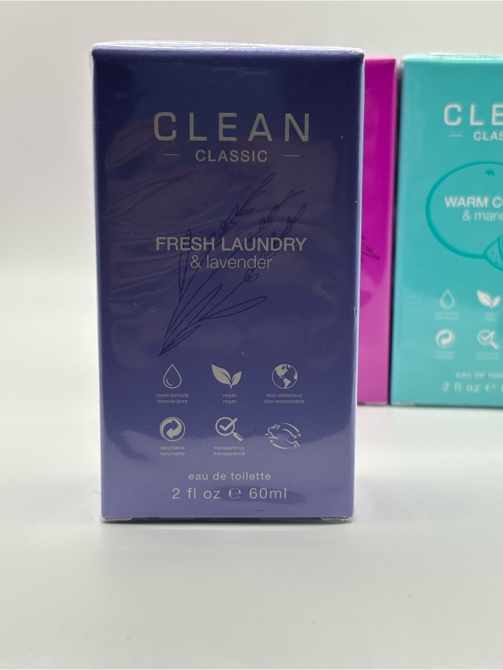 CLEAN Classic Eau de Toilette 2 Fl Oz Fresh Laundry Skin Vanilla Mandarin - Picture 2 of 8